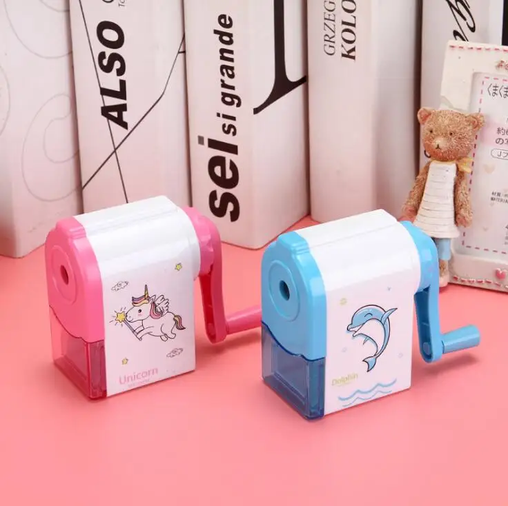 

1PC Cute Unicorn Pattern Manual Mechanical Sharpener School Office Supplies Creative Stationery pencil Sharpener(ss-750)