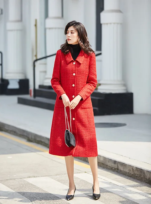 Женская винтажная Классическая куртка с отворотом на талии осеннее пальто |