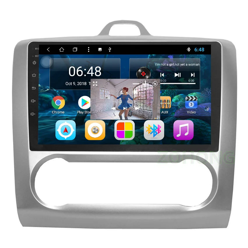 2.5D Octa 8 Core Android 9,0 Автомобильный мультимедийный DVD плеер для Ford Focus 2 автомобиль gps Навигация Авто Радио стерео радио Wi-Fi карта