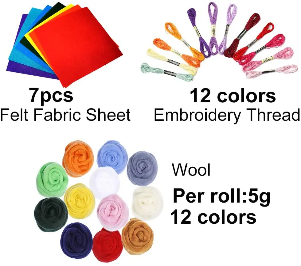 LMDZ набор для валяния игл инструментов включая иглы лист войлочной ткани