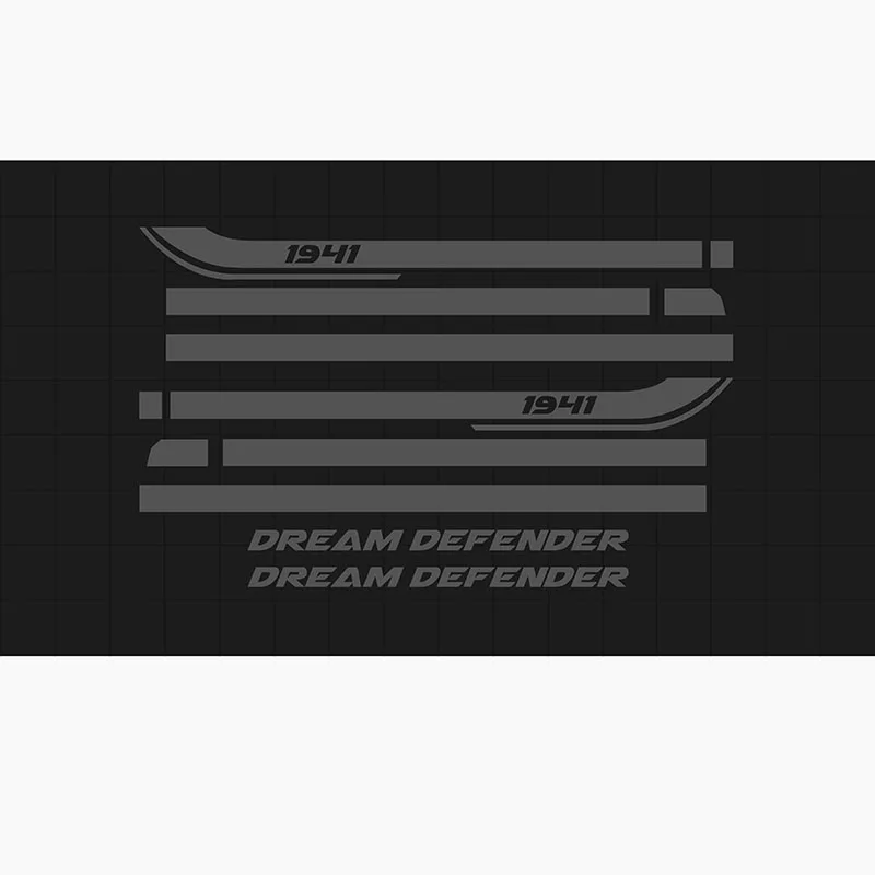 Пара модифицированных 1941 наклеек на дверь и талию для юбки виниловые графические