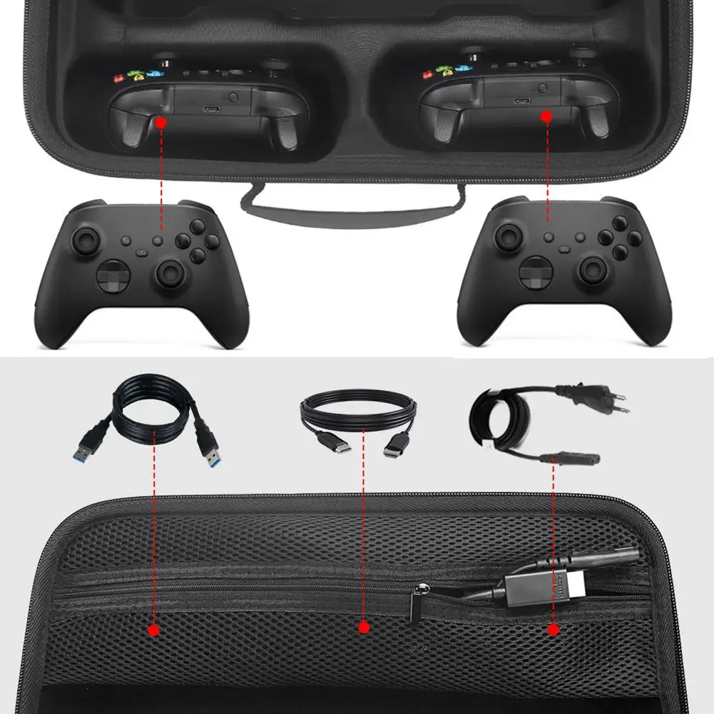 

For Xbox Series X Game Console Storage Bag Shockproof Protective Case For Xbox Gamepads Controller Carry Bag Cover Accessories