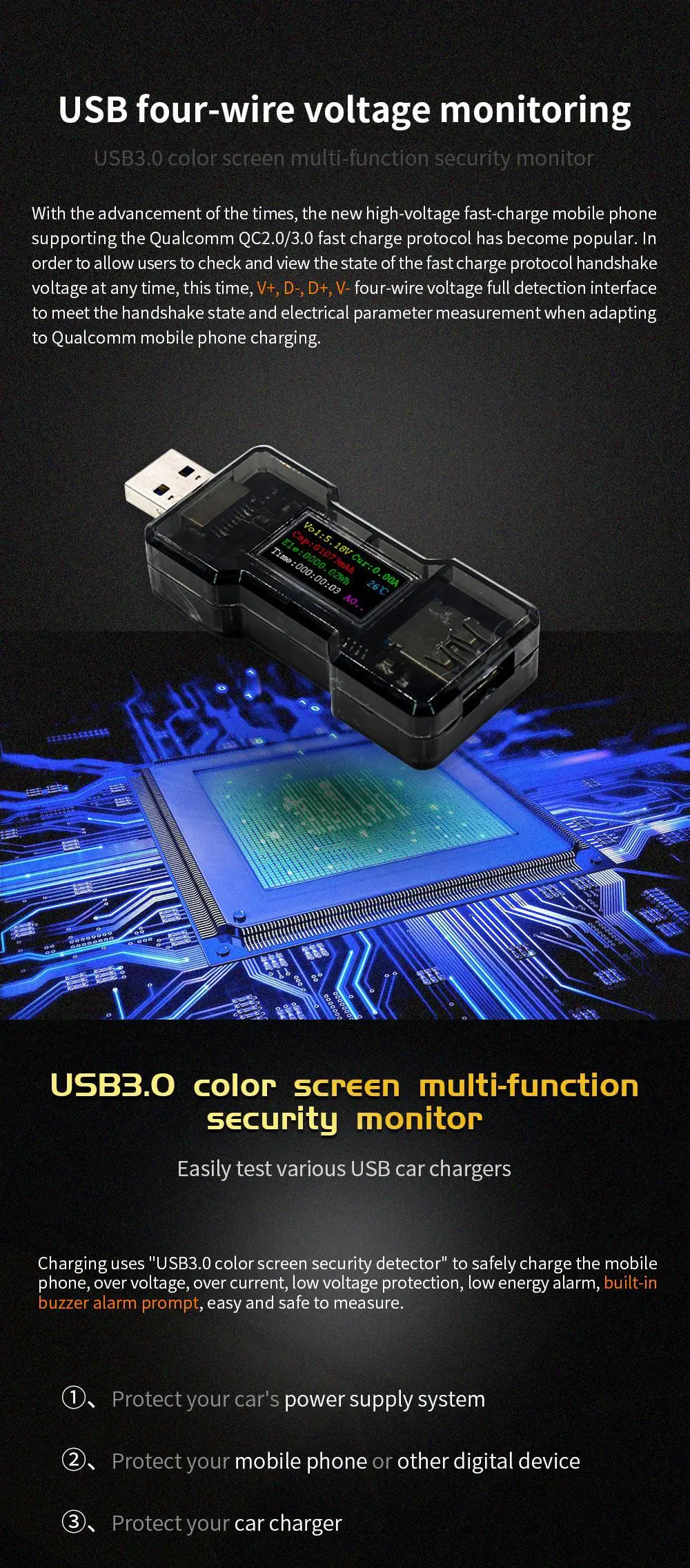 USB тестер постоянного тока цифровой вольтметр ампериметр измеритель напряжения тока Ампер Вольты ампреметр детектор Банк питания зарядное устройство индикатор FNB18