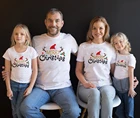 1 предмет, одинаковые футболки для всей семьи с Рождеством футболки для мамы, папы, дочки и сына Рождественская Детская одежда с короткими рукавами одежда для маленьких девочек
