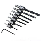 Сверло для 3-10 мм, флейта, Круглый хвостовик, регулируемая коническая деревянная скрывающая головка винта, зенкер, деревообрабатывающий сверлильный инструмент