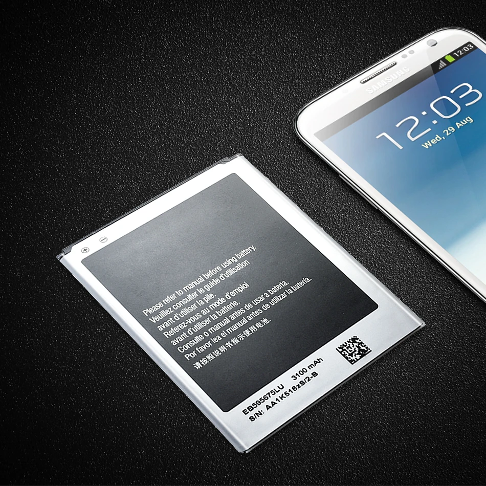 

For Samsung Galaxy Note 2 N7100 N7102 N719 N7105 N7108D NOTE 2 3100mAh Mobile Phone Replacement Battery EB595675LU