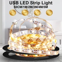 usb light strip 5v led lamp strip indoor lighting 0 5m 1m 2m 3m 4m 5m led foldable lamp ribbon indie room decor light strip 2835