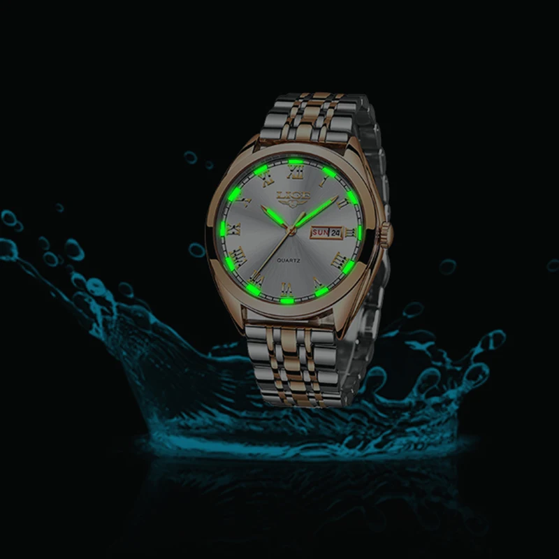 

LIGE Fashion Women Watches Ladies Top Brand luxury Waterproof Gold Quartz Watch Women Stainless Steel Date Wear Gift Clock 2019