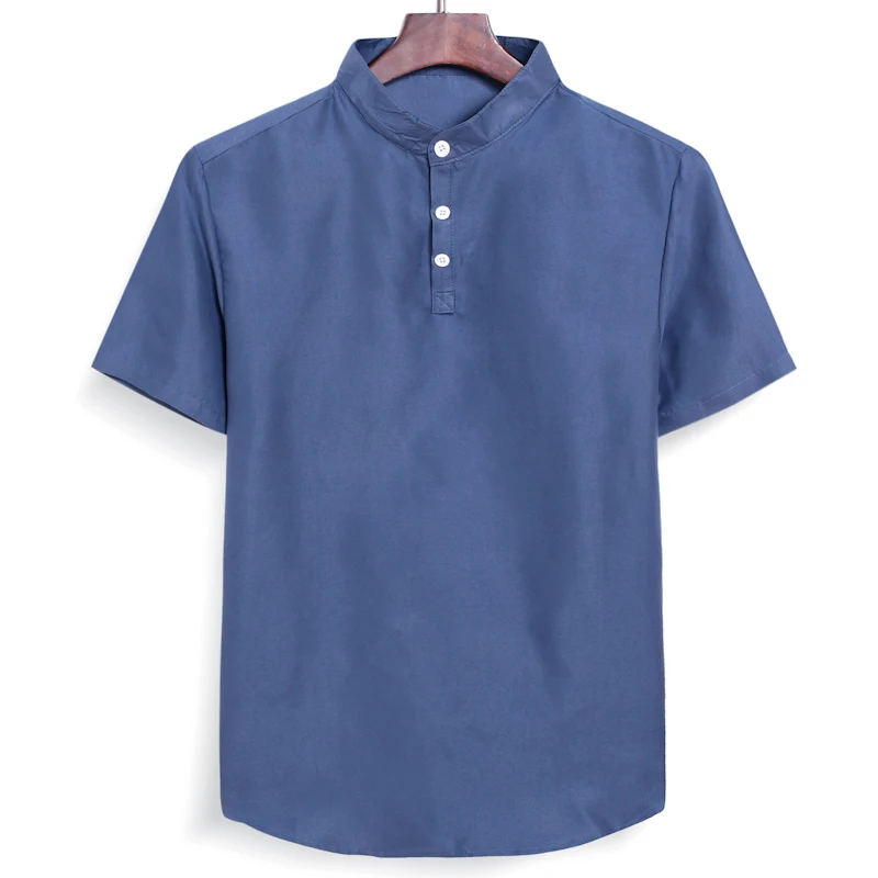 Новинка 2020 Мужская Летняя Повседневная рубашка Aoliwen мужская Свободная с коротким