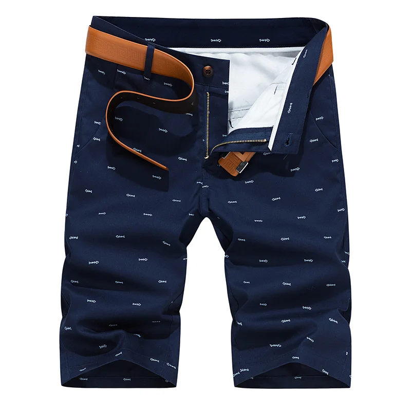 

Summer Men's Casual Cotton Shorts Men Solid Slim Fit Knee Length Zip Shorts Male Breathable Shorts Bermuda Masculina Plus Size