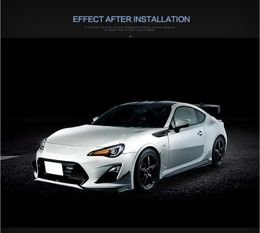 VLAND factory for car head lamp for 86 headlight 2013 for Subaru BRZ head light with moving signal
