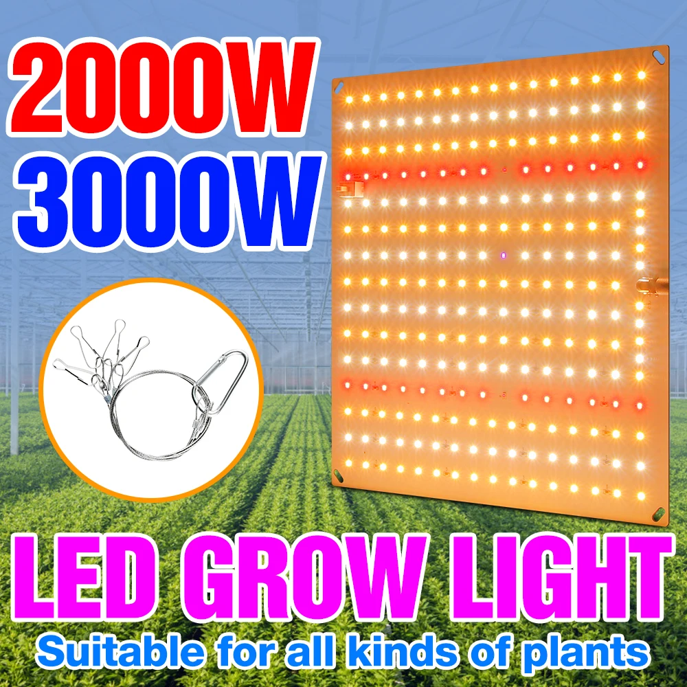 

LED Full Spectrum Plant Light 220V Phyto Hydroponic Grow Lamp LED Grow Bulb 2835 LED Greenhouse Planting Fitolamp 2000W 3000W