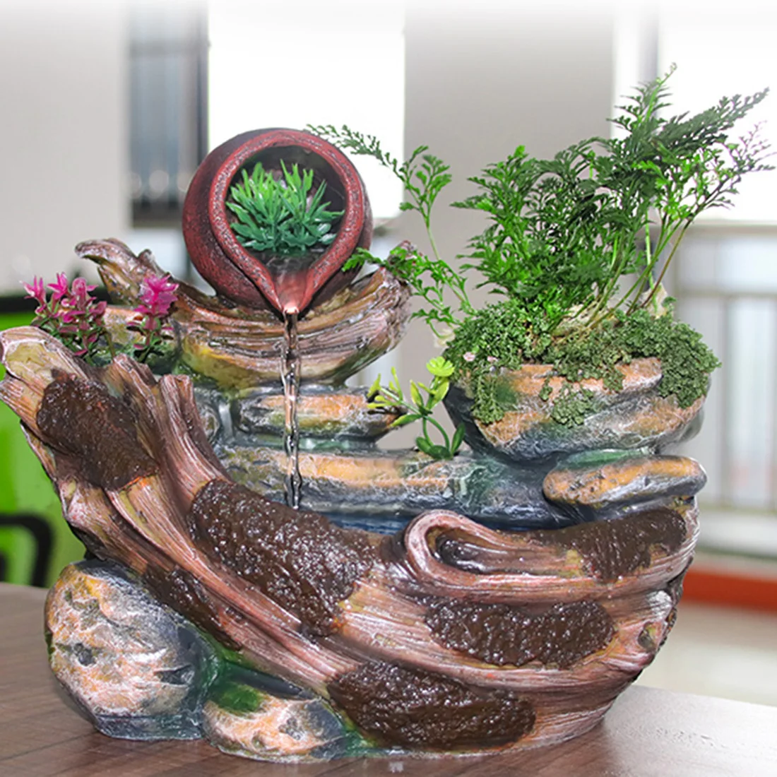 Rockery креативный фонтан для воды настольные украшения Китайский Фэншуй садовые