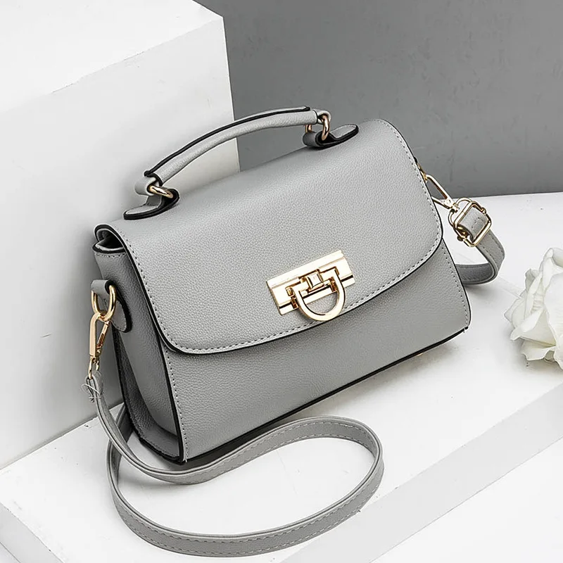 Women Bag Vintage Handbag Casual Tote Fashion Messenger Bags Shoulder Top-Handle Purse Wallet Leather 2019 New Black Blue | Багаж и сумки