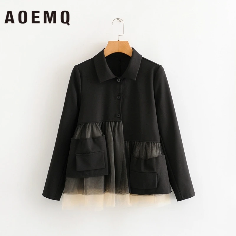 AOEMQ Панк Рубашки японская Униформа формальная Ночная Вечеринка блузка искусство