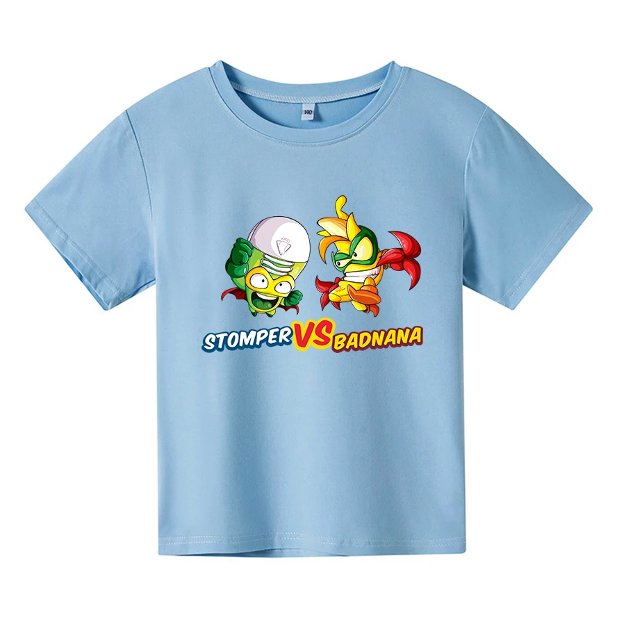 

Super Zings Series 4 Baby Boys T-Shirts Superzings Print Black Tshirt Kids Tees Children Summer Cotton Girls Tops 4-14T Clothing