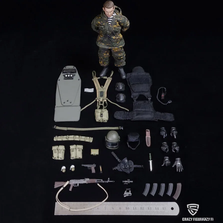 В наличии Crazy рисунок LW008 1/12 русский Альфа спецназ Grenadier Коллекционная модель для