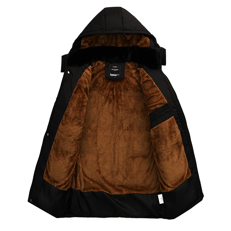Новинка 2019 мужская куртка утепленные теплые зимние ветрозащитные куртки