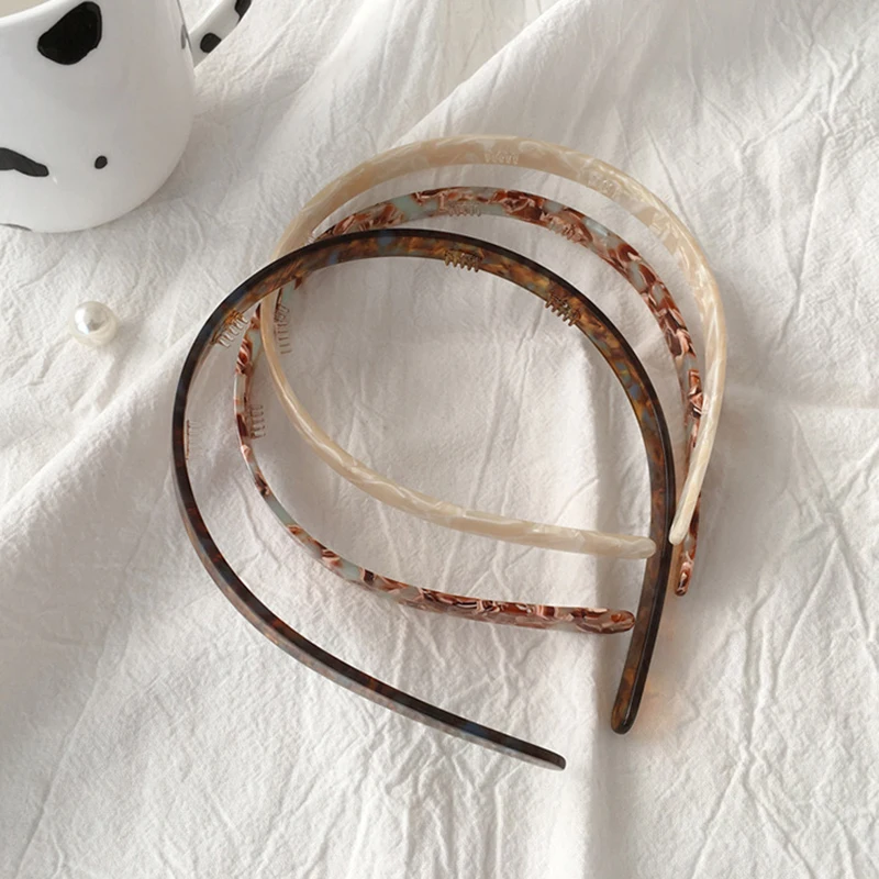 

Ободок для волос женский Ацетатный, нескользящий обруч с цветочным леопардовым принтом, аксессуар на голову, 1 шт.