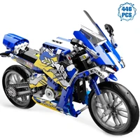 expert motorcycle building blocks ideas traffic racing vehicle diy bricks assembly toys for boys birthday gifts