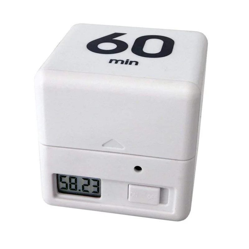 

Cute Kitchen Timer Digital Cube Miracle Multi-function Timer 5/15/30/60 Minutes Time Management Children's Timer Exercise Timer