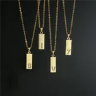 Заглавной буквы, ожерелье для женщин изолированный медный Золотой A-Z Алфавит ожерелье с подвеской CZ ювелирные изделия подарок на день рождения
