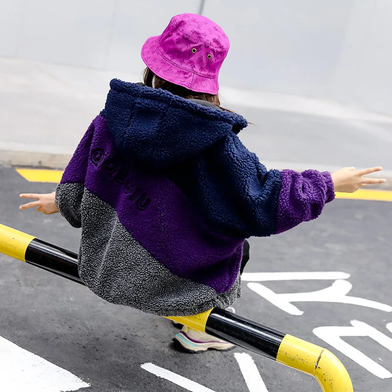 New autumn style Korean baby plus cotton middle school children's and winter padded clothes |