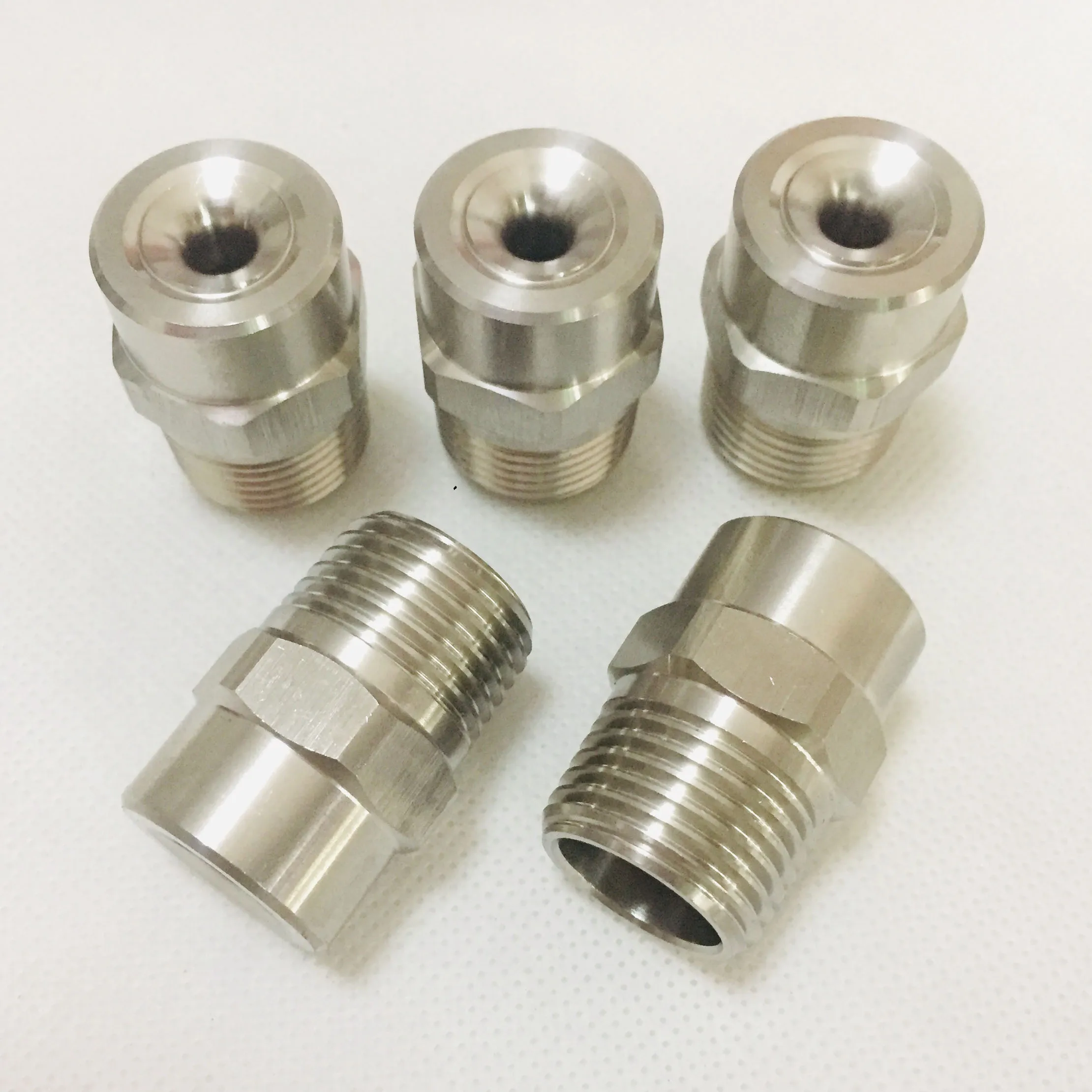 ( 10 pcs/lot ) 1/8" 1/4" 3/8" 1/2" 3/4" 1" BSPT 304 stainless steel wide angle water jet nozzle full cone spray nozzle