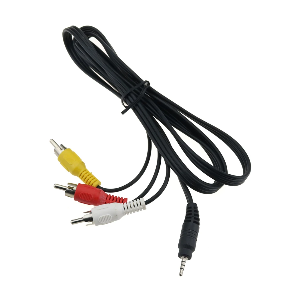 Cltgxdd 5 футов/1 м 2 мм разъем штекер к 3 RCA Аудио Видео AV выход кабель 4 полюсный ТВ