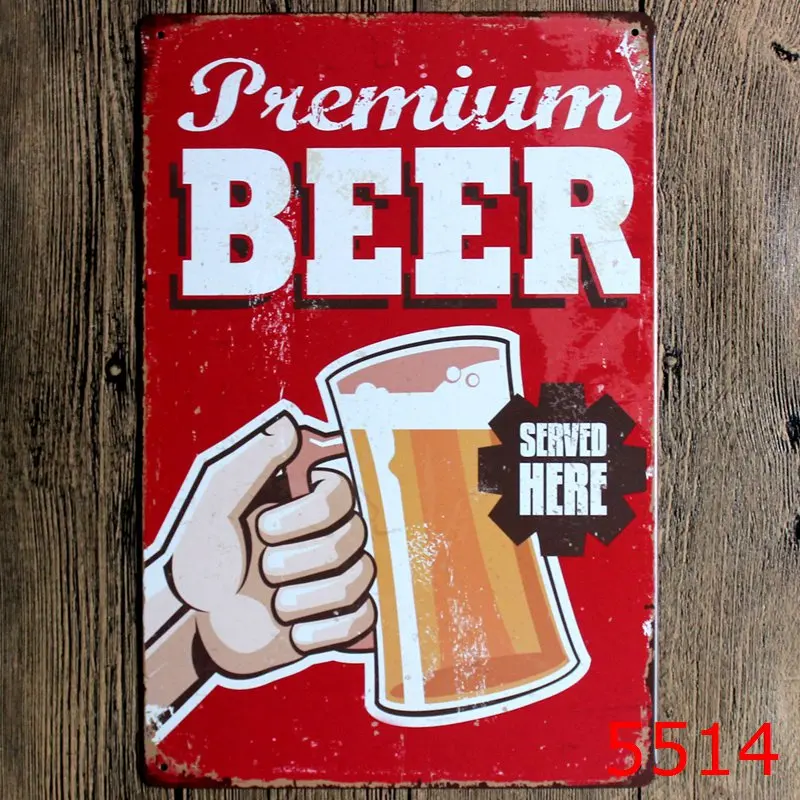 Лидер продаж &quotзакрытое открытое пиво&quot в стиле ретро из железа металла