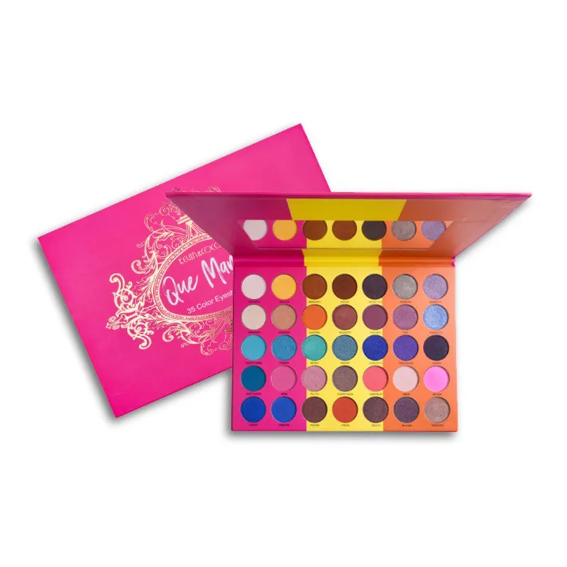 35-цветная блестящие матовые мерцающие тени для век Палитра прочного