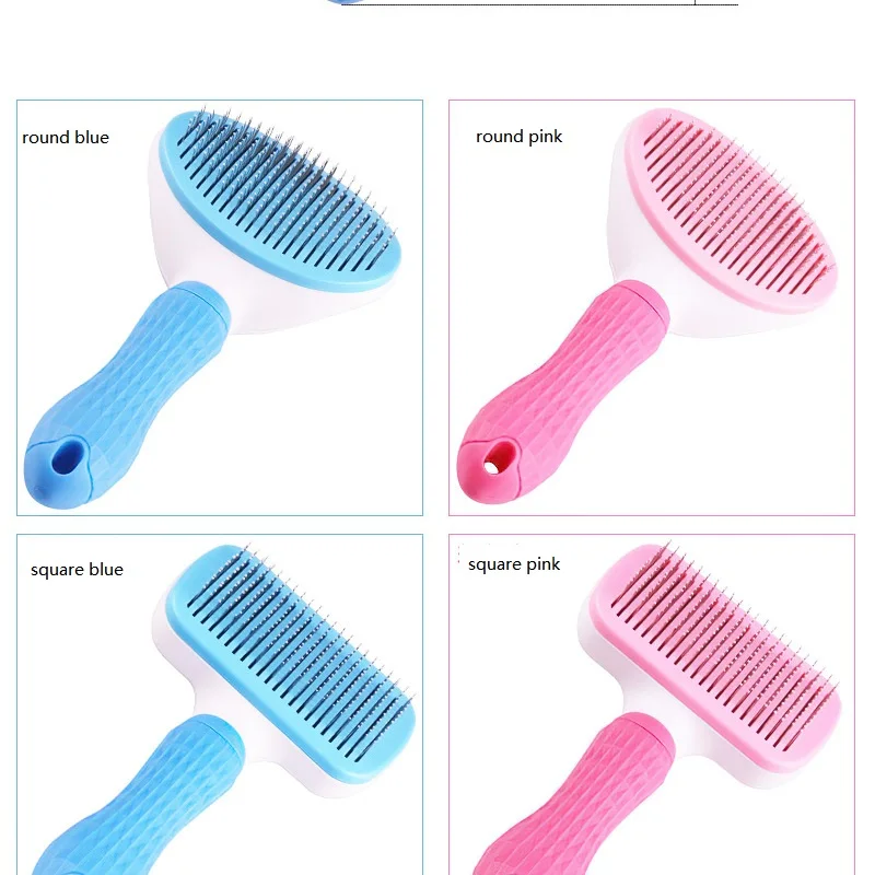 

Dog Hair Removal Combs Pet Dogs Supplies Fur Cleaning Brush Grooming Grooming Brush Stainless Steel For Small Chihuahua Pets