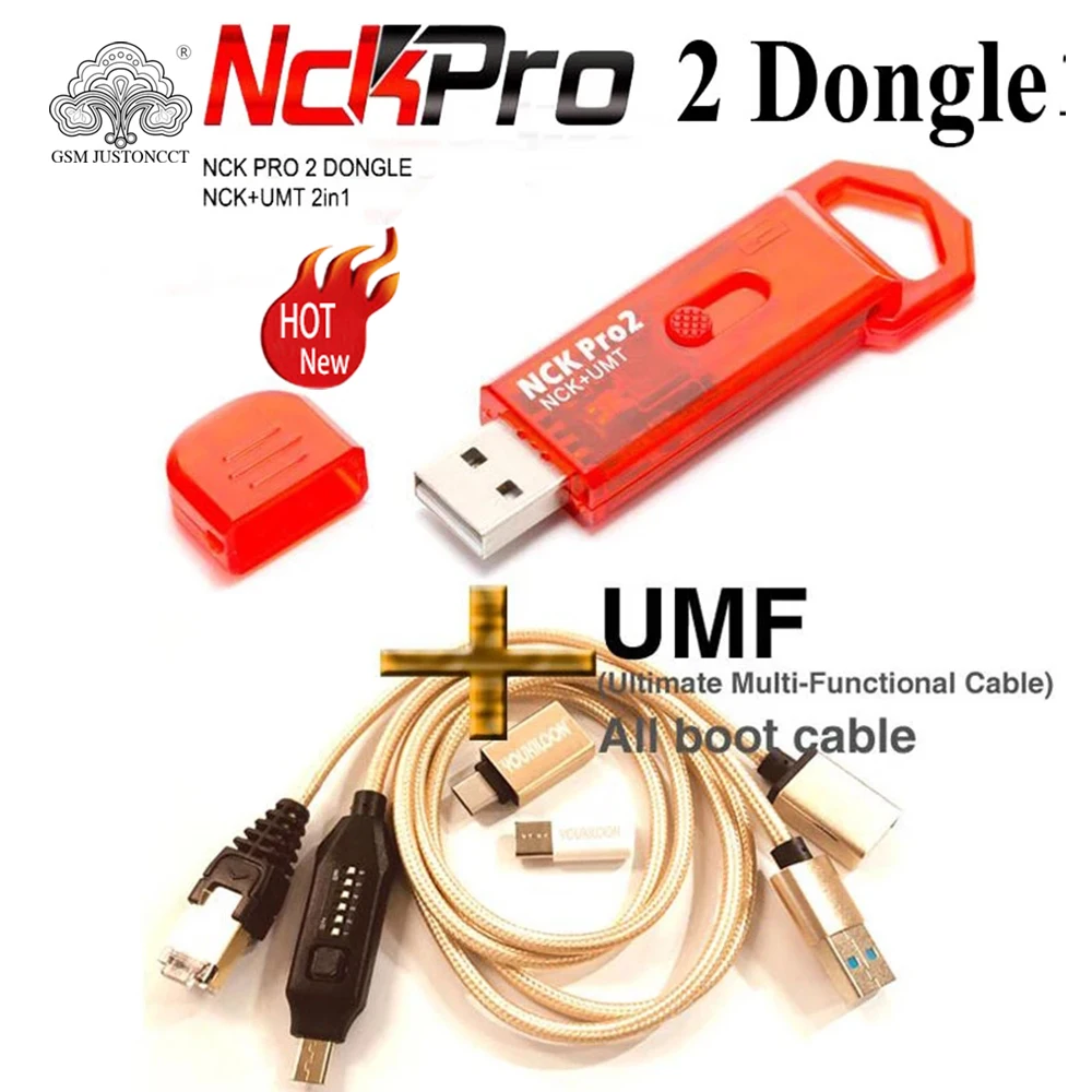 2021 новейший оригинальный NCK Pro Dongle Pro2 Dongl + MUF ALL BOOT кабель (NCK DONGLE UMT 2 в 1)|Детали