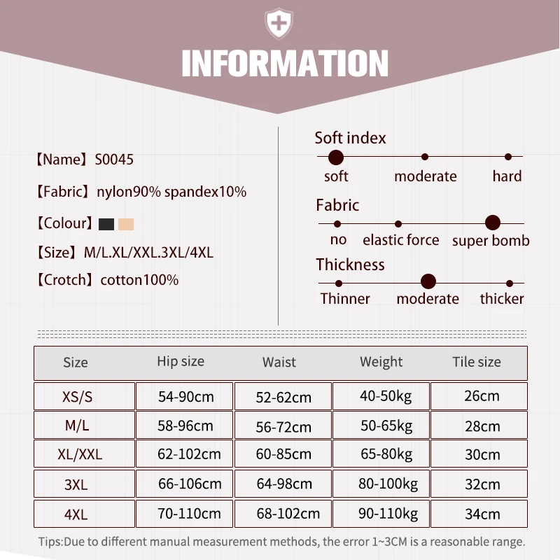 

TOMVIVS Cotton Lingerie Waist Trainer Tummy Body Shaper Body Shaper Plus Size Waist Cincher Tummy High elasticity S0045