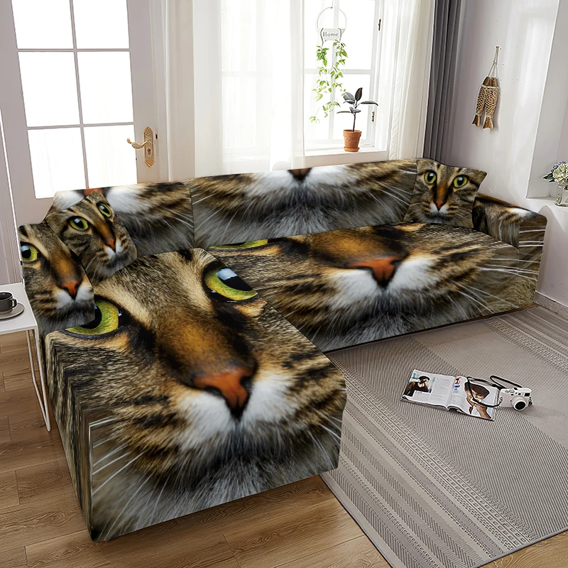 

Cute Cat Pattern Sofa Cover Decoration Home Big Sofas Home Cartoon Cat Cushion Cover Sofa Covers for Living Room