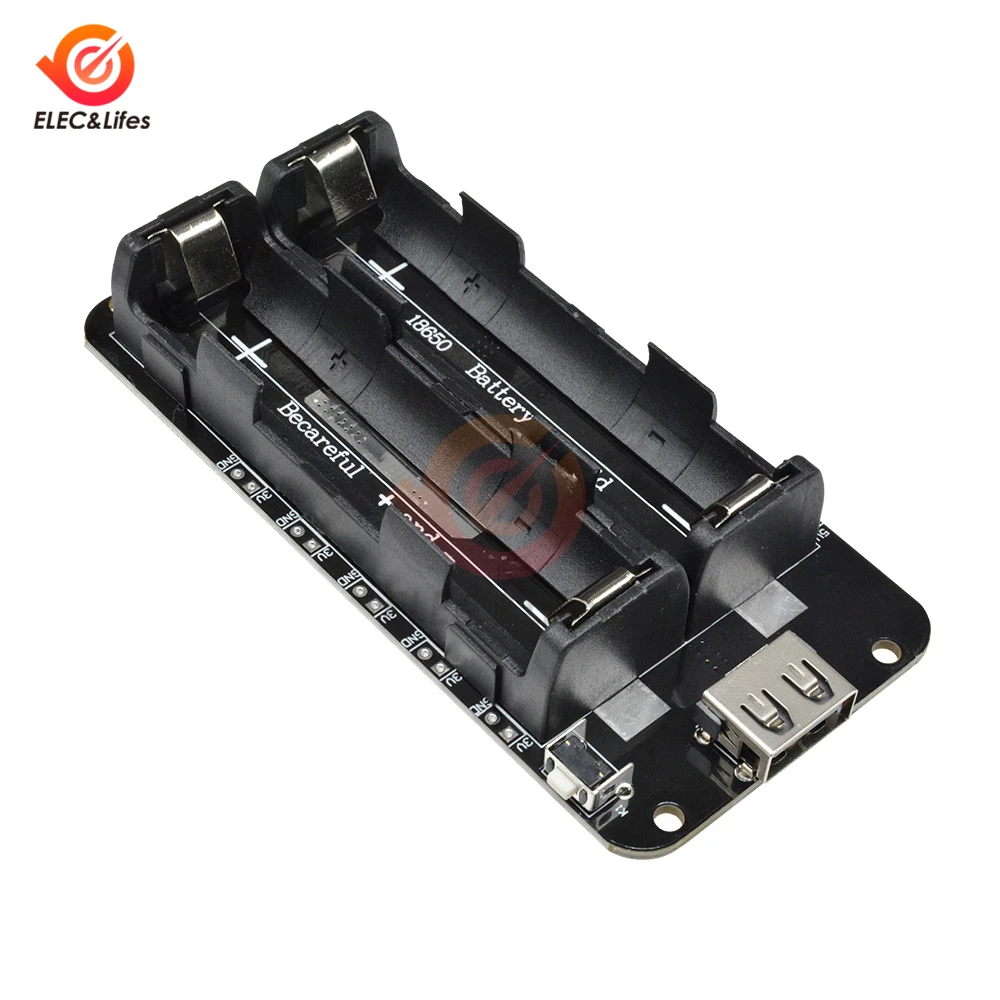 Micro USB 18650 литий-ионная литиевая Защита аккумулятора V8 5 V/3A 3 V/1A Мощность банк Батарея зарядный модуль для Arduino ESP32 ESP8266 WI-FI
