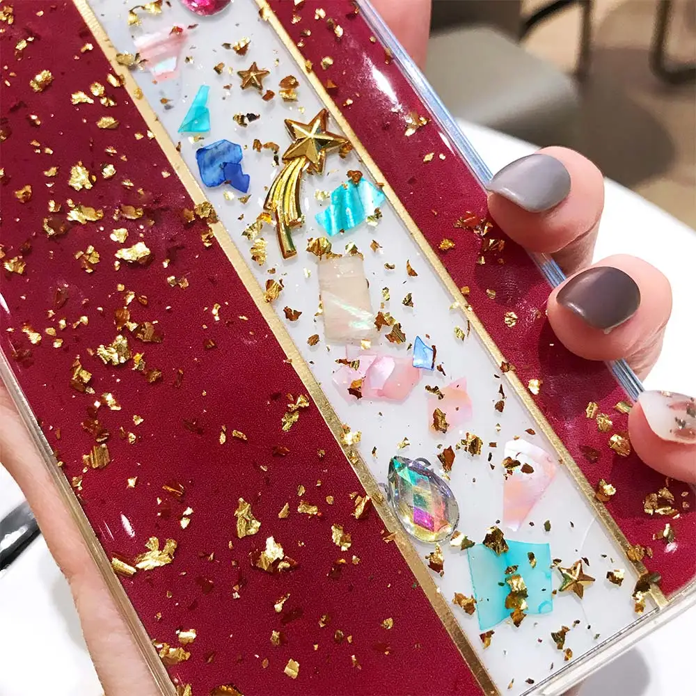 KISSCASE Luxury Protective Phone Case for iPhone XR XS MAX 7 8 6 6S Shiny Glue Back Cover For 6s Plus X 10 Capinhas |