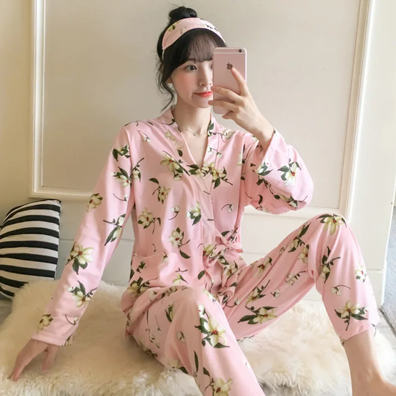 

2PCS Set Japanese Cute Clothing Pajamas Set Kawaii Cat Printed Kimono Yukata Wear Pajamas Women Bathrobe Nightgown Sleepwear