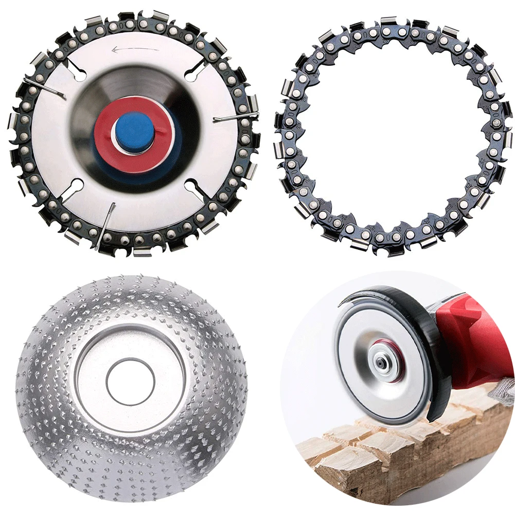 

3PCS Wood Carving Disc Tungsten Grinder Shaping Disc Woodworking Chain Grinding Wheel for Sanding Carving Shaping Grinding Tool