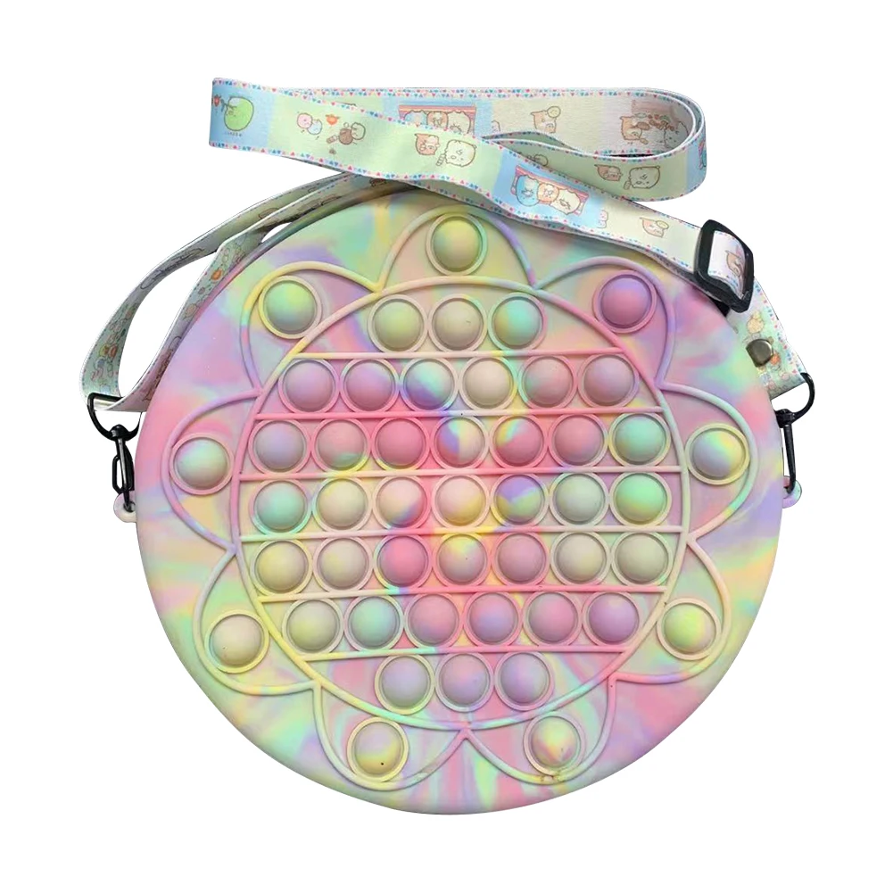 

Игрушки-антистресс макарон, сумка через плечо, пузырьковая игрушка, простая игрушка для снятия стресса, пузырьковая головоломка, сенсорные ...