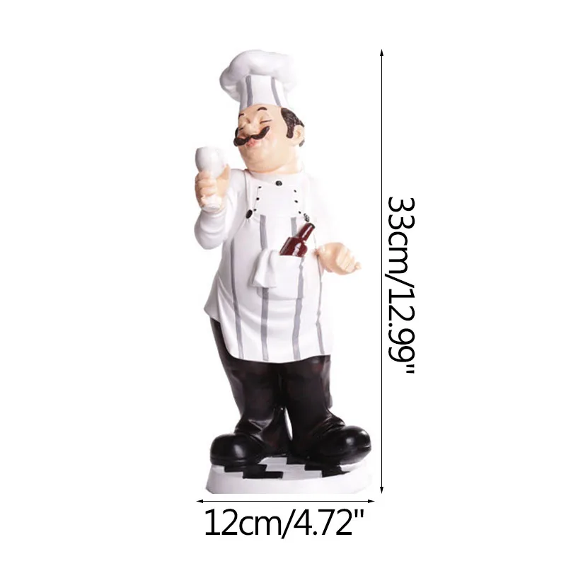 

European Modern Handicrafts Creative Chef Figurines Miniature Model Home Restaurant Decoration Accessories Kitchen Decoration