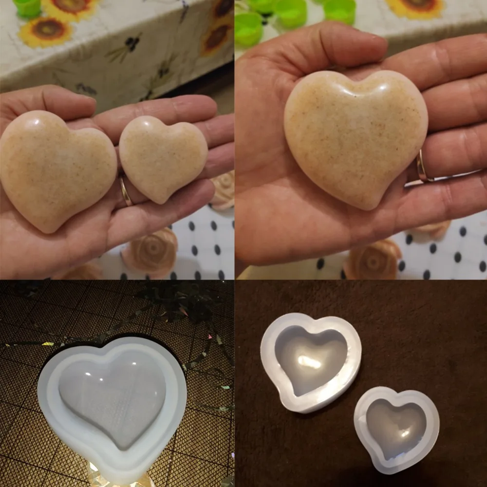 DIY Хрустальная силиконовая форма для торта, ювелирные изделия, любовь, блики, размер зеркала, Персиковое сердце, силиконовые формы для кухонной выпечки, инструменты