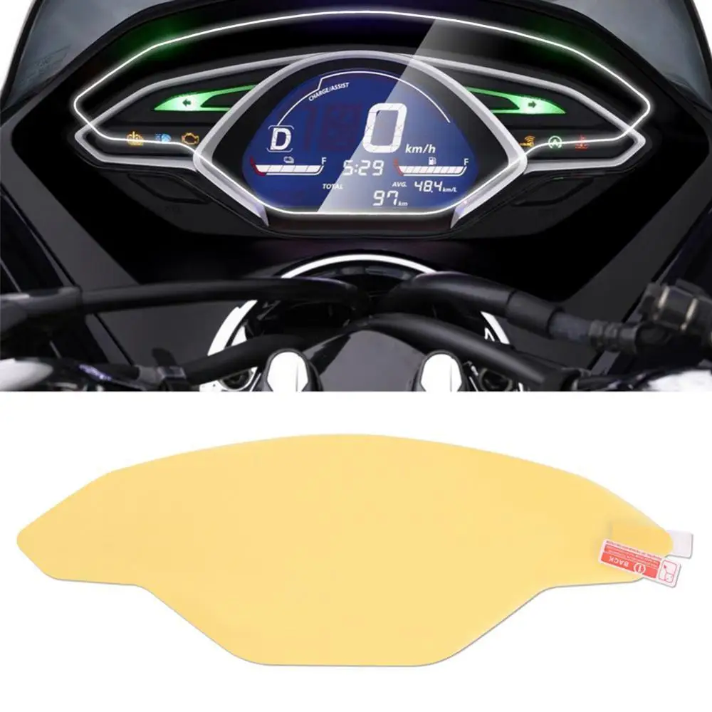 

Motorcycle Screen Blue Light Anti-scratch Protective Film for Honda PCX150 18-19
