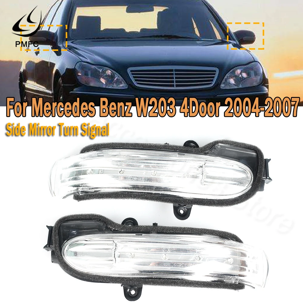 Лампа указателя поворота PMFC боковая лампа заднего вида для Mercedes Benz W203 4 двери