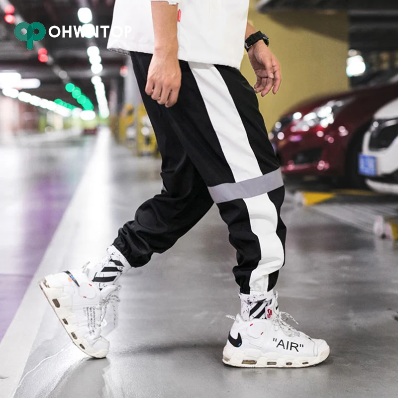 Лидер продаж мужские шаровары с полосками сбоку Брендовые спортивные штаны