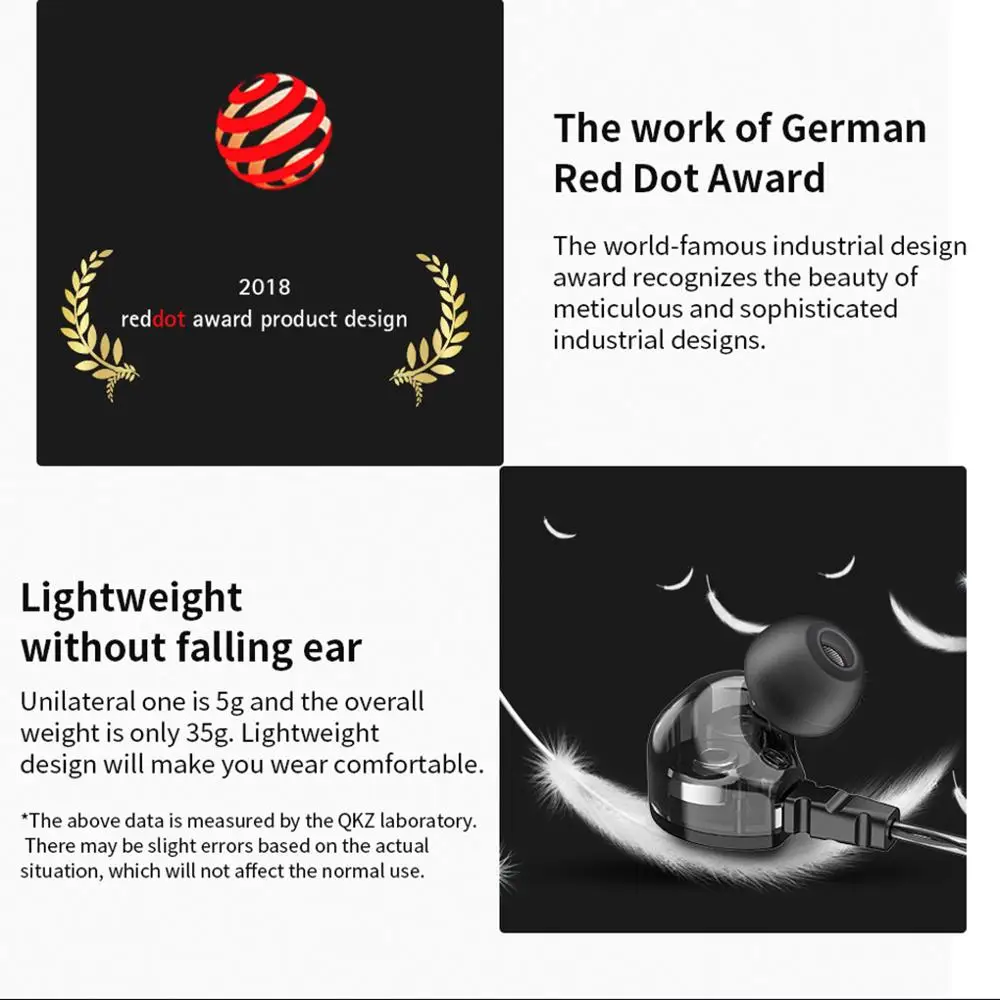 QKZ CK9 двойной блок привода в ухо наушники бас сабвуфер HIFI DJ Monito Бег Спорт Наушники