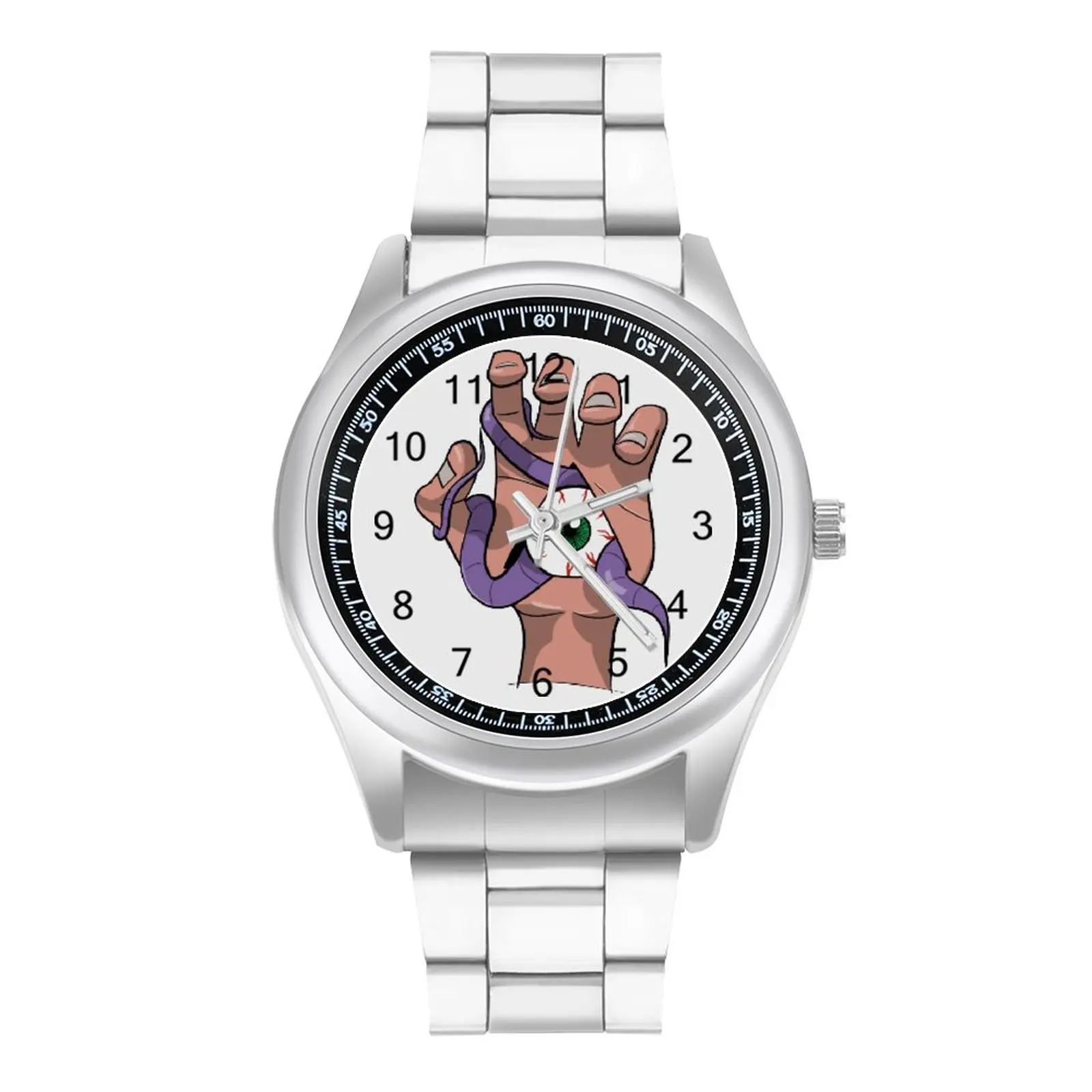 

Кварцевые часы с принтом «ужасы»