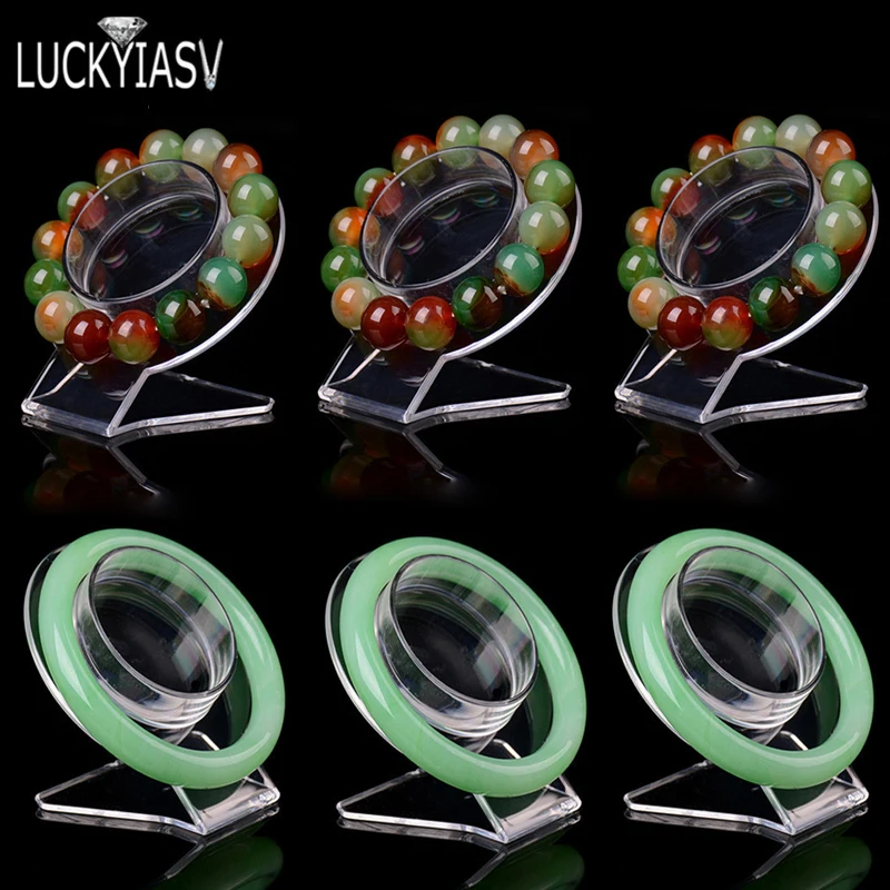 

10 шт., прозрачный акриловый держатель для браслетов luckyiasv