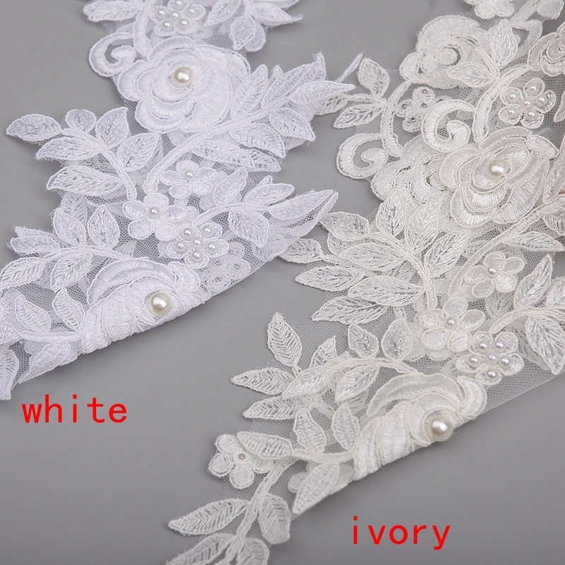 Новинка высококачественные кружевные аппликации ручной работы с аланконом
