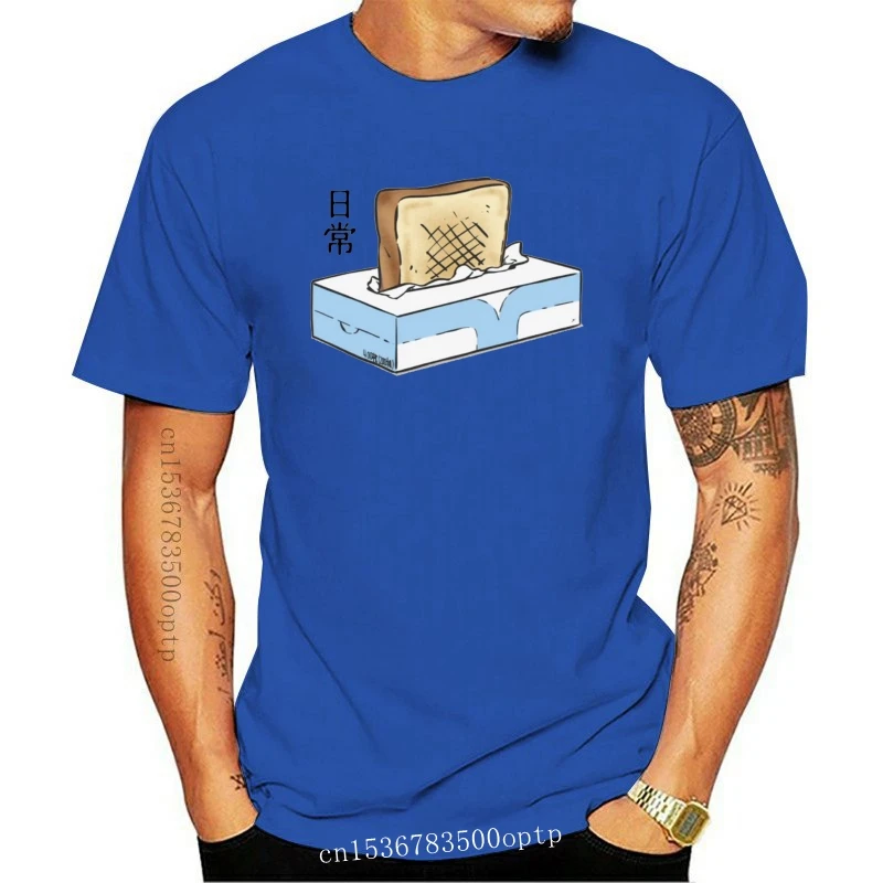 

New Men tshirt Short sleeve Nichijou Tissue box Toaster Unisex T Shirt tee tops Women t-shirt